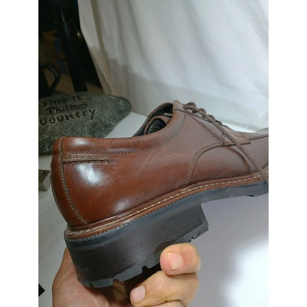 Alfani Made in Italy Men Size 12 M Brown Leather Man Made Sole